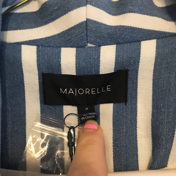 Denim Striped Majorelle Blazer - M - Picture 5 of 6